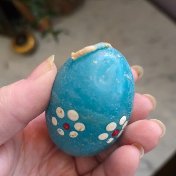 Kaiser Germany Porcelain Egg Cups Set of 3 w/ Vintage Easter Candle Eggs Cottage - Picture 6 of 10